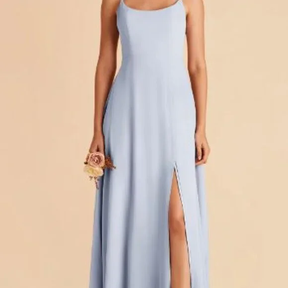 Birdy Grey Amy Ice Blue Chiffon Dress - Picture 3 of 5